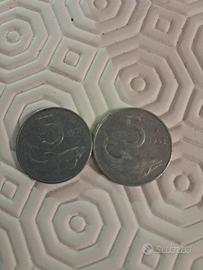 monete 5 lire delfino