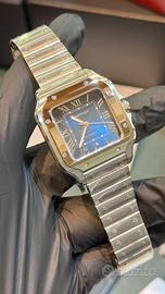 Cartier Santos Medio Blu Nuovo 2026 WSSA0063