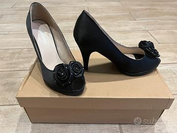 Scarpe eleganti👠con tacco donna Nere N. 36