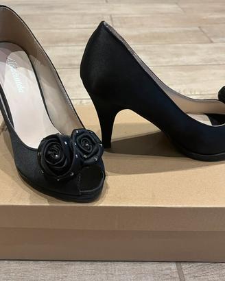 Scarpe eleganti👠con tacco donna Nere N. 36