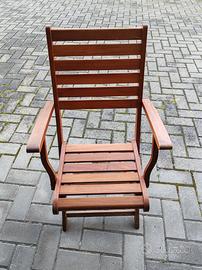 sedie in teak da giardino 