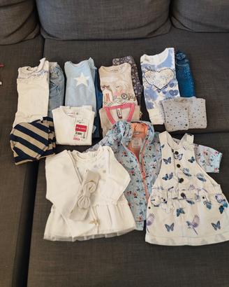 Lotto autunno neonata 6/9 mesi 68 cm