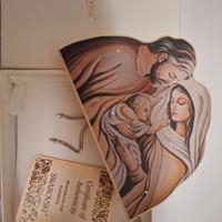 Quadro Sacra Famiglia con Swarovski – Empirea 