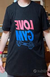 T-Shirt Uomo LOVE GYM Premium - Nuova XL Cotone