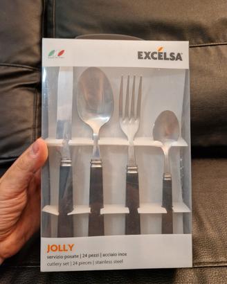 Set Posate EXCELSA Jolly 24 Pezzi Acciaio Inox