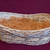 Cesto bianco/beige