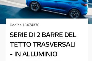 BARRE AUTO OPEL GRANDLAND X