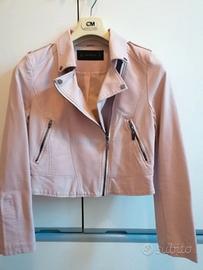 Giubbotto finta pelle rosa da donna tg S/M