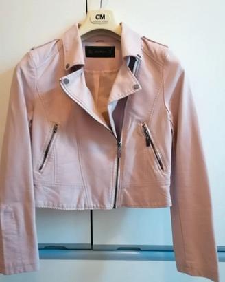 Giubbotto finta pelle rosa da donna tg S/M