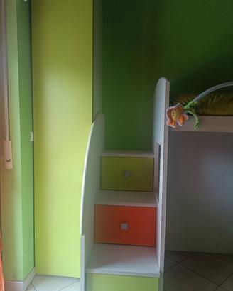 cameretta con letto a castello 