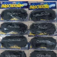 Stock mascherine da notte con nome
