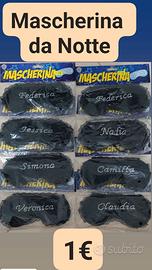 Stock mascherine da notte con nome