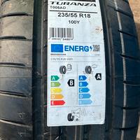 2 PNEUMATICI BRIDGESTONE NUOVI 235 55 R18 100Y