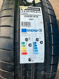 2 PNEUMATICI BRIDGESTONE NUOVI 235 55 R18 100Y
