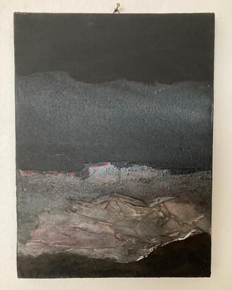 QUADRO ORIGINALE PITTORE "ROSSI SERGIO" (ROSSO).