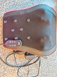 massaggiatore schiena e collo con rulli riscaldati