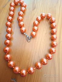 collana vintage vetro 