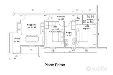 TRILOCALE CON DUE BAGNI COMPLETAMENTE RISTRUTTURAT