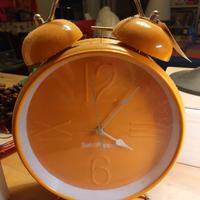 Orologio Sveglia Salt and Pepper 25 cm arancione