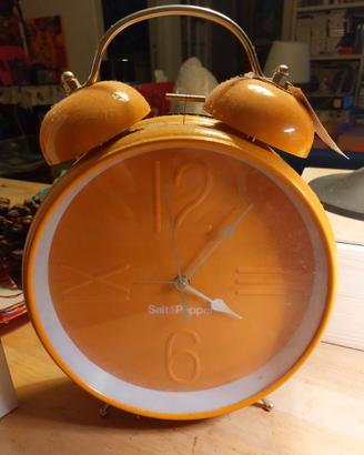 Orologio Sveglia Salt and Pepper 25 cm arancione