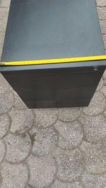 Cassettiera Ufficio 3 Cassetti Nera su Ruote - 40x