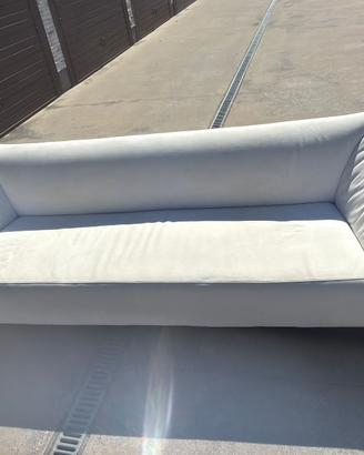 Divano Poliform bianco in stoffa