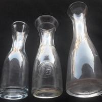 3 VECCHIE ANTICHE BOTTIGLIE DI VINO DA OSTERIA 