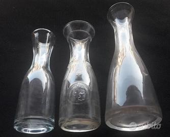 3 VECCHIE ANTICHE BOTTIGLIE DI VINO DA OSTERIA 