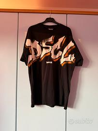 T-shirt Disclaimer nera con grafica taglia m