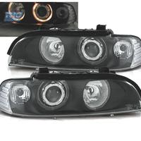 FARI BMW E39 95-00 FONDO NERO ANGEL EYES H7
