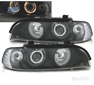 FARI BMW E39 95-00 FONDO NERO ANGEL EYES H7