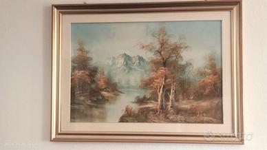 Quadro con paesaggio autunnale