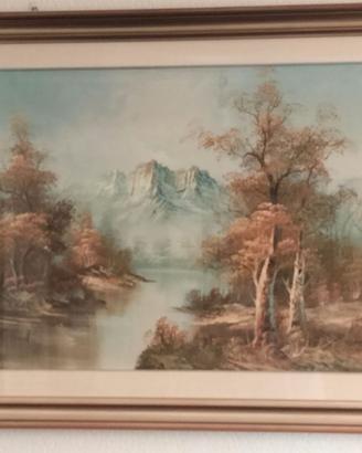 Quadro con paesaggio autunnale