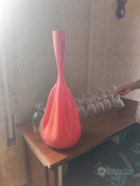 Vaso scultoreo vintage Ars Vitrea anni 60/70
