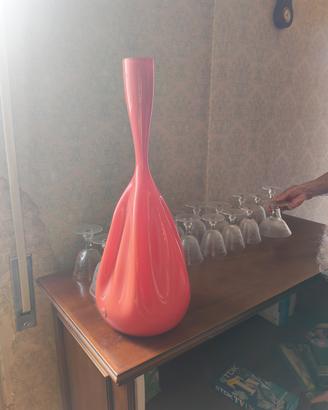 Vaso scultoreo vintage Ars Vitrea anni 60/70