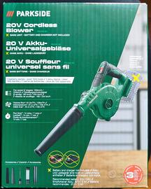 Nuovo! soffiatore Parkside GARANZIA X 20V Team