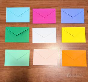  set buste da lettera con biglietto più biglietto 