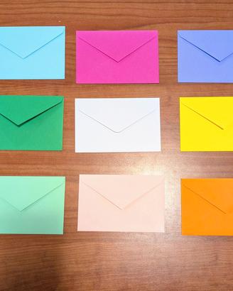  set buste da lettera con biglietto più biglietto 