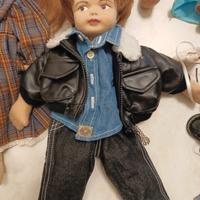 Lotto 11 bambole artigianali fatte a mano Glorex