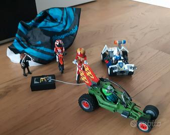 PLAYMOBIL - Kart polizia e ladro+paracadutista