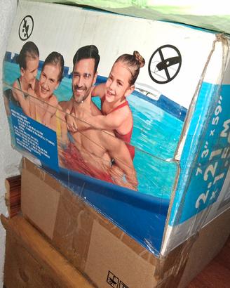 Piscina a picchetti e telata 2.21 mt  x 1.50 mt