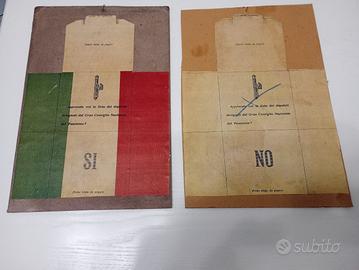 schede elettorali ventennio 