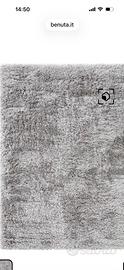 Tappeto pelo lungo grigio 200x200