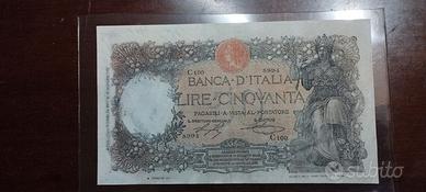 BANCONOTA 50 LIRE 2 BUOI