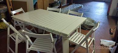Tavolo da giardino + 8 sedie Foppapedretti
