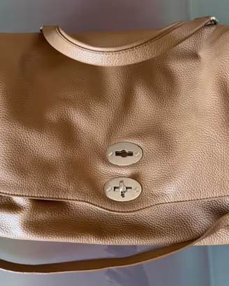 Borsa Zanellato POSTINA in pelle martellata brown