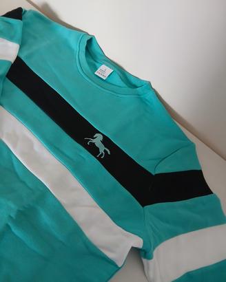 Felpa girocollo uomo logo cavallino