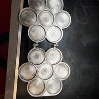 Tigelliera 7 posti in alluminio