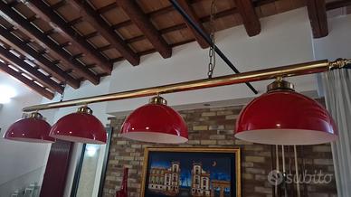 Lampario per biliardo nord Italia a 4 lampade