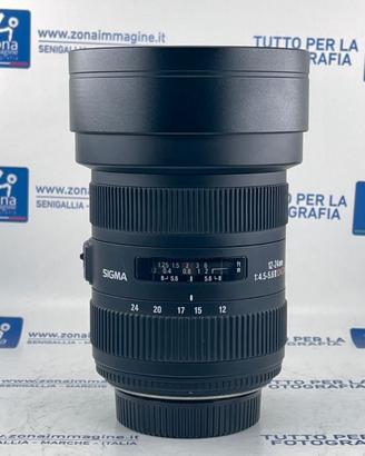 SIGMA DG 12-24 mm f4.5-5.6 II per NIKON + G. USATO